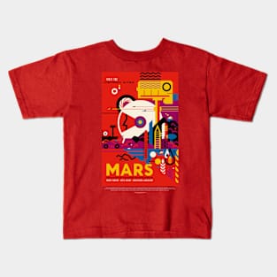 Mars NASA Artwork Kids T-Shirt